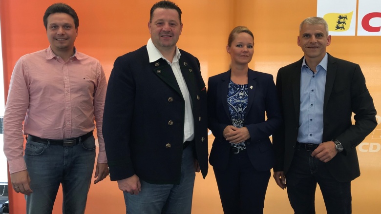v.l. Manuel Hailfinger, Ralf Stoll, Kerstin Weiss und Patrick Rapp